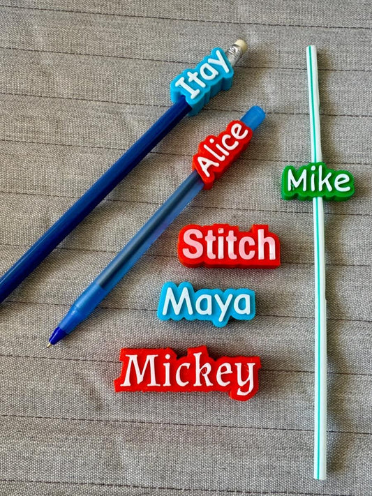 Personalized Name Pencil Topper