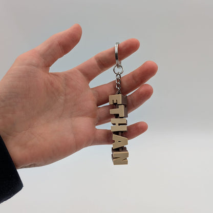Custom 3D Printed Name Keychain